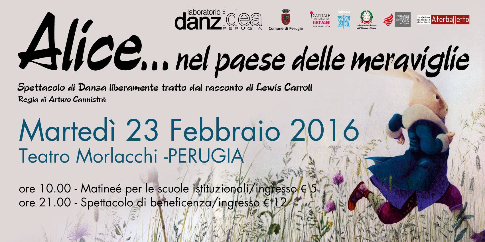 Spettacolo del Laboratorio Danzidea. Teatro Morlacchi 23 febbraio 2016